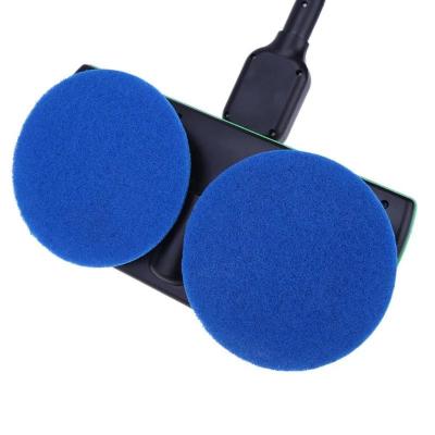 China Sustainable Blue Shoe Polish Scrubber Pads Cordless Rotary Electric Broom Parts for sale