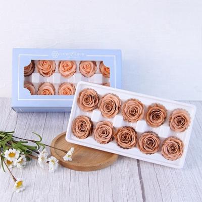 China Romantic Gorgeous Preserved Roses Beautiful High Quality Rose Heads Wholesale Preserved Preserved Flowers Rose Large Preserved Roses for sale