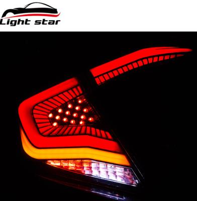 China PC+ABS Hot Selling Accessories Starry Sky Taillight Assembly Led Taillights For Honda Civic Hatchback 2017-20 for sale