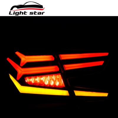 China Turn Light+Brake Light Latest Led Tail Lamp To Tail Tail Light For Honda Accord 2018-2019 Fish Bone for sale