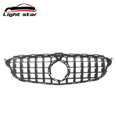 China Factory Direct Supply Plastic Car Front Grill For Mercedes Benz C Class Change AMG Vertical Bar 19-21 for sale