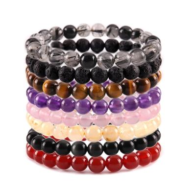 China China Wholesale Islamic Gifts Natural Quartz Stone Healing Crystal Jewelry Black Tourmaline Beads Bracelets For Wedding Souvenirs for sale