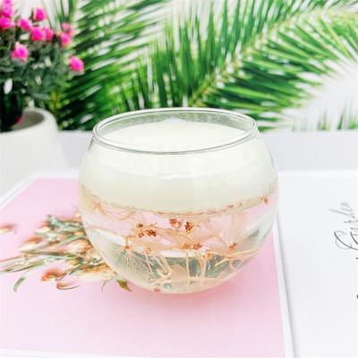 China China Wholesale Hot Sale Decorative Botanical Dry Pillar Scented Candle Flower From China Wholesale for sale