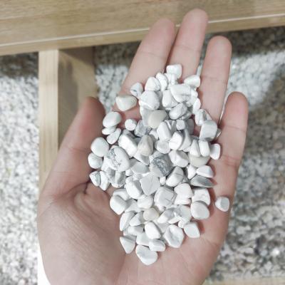 China China Wholesale Natural Howlite 3-5mm Gravel Polished Tumbled Crystal Chips For Decoration for sale