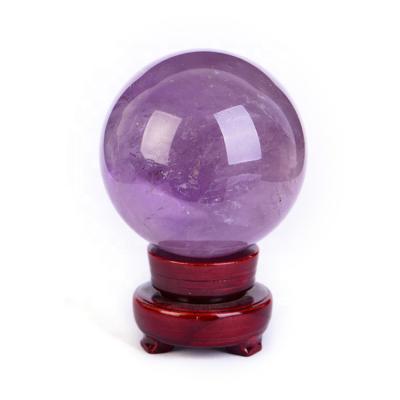 China China wholesale high quality natural purple quartz healing amethyst spheres crystal ball from china for feng shui decoration for sale