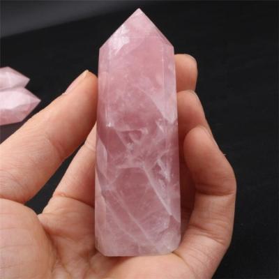 China Natural Mixed Stones Rose Quartz Crystal China Crystal Healing Points for Fenghsui for sale