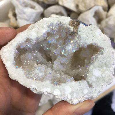 China China Aura Druzy Agate Geodes For Home Wholesale Natural Healing Colorful Decoration for sale