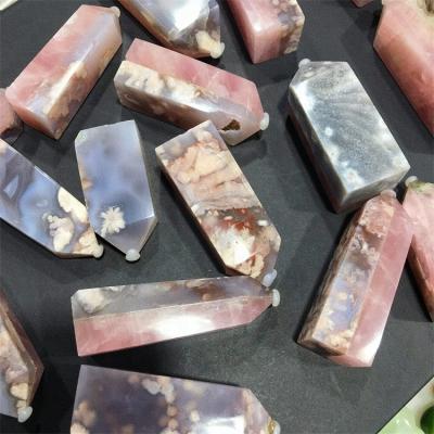 China Wholesale High Quality Natural Point of China Magic Wand Crystal Crafts Crystals Healing Stones Rose Quartz Joint Flower Agate for Feng Shui for sale