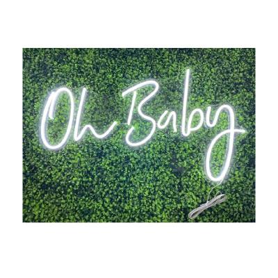 China Indoor and Outdoor Neon Sign for Baby Shower Party Wall Decor Flex Sign Led Light Background Wall Decor Baby Acrylic Neon Sign oh for sale