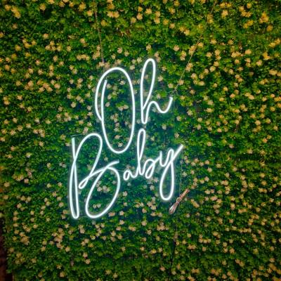 China Buildings China Manufacturer Flex Led Text Light Custom Baby Shower Baby Neon Signs Oh for sale