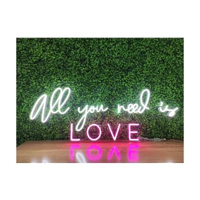 China Wholesale Buildings Engagement Party Wedding Backdrop All You Need Is Love Neon Sign Led Neon Sign Wedding Neon Light for sale