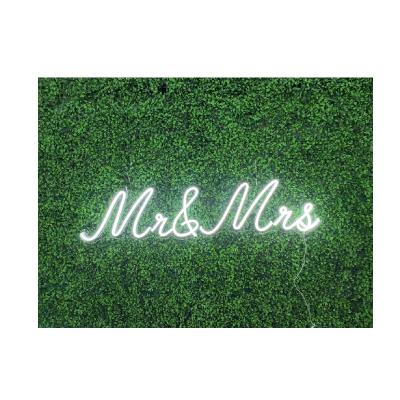 China Buildings Customized Mr Mrs Neon Sign LED Signs Wedding Party Decoration Wall Neon Lights Led Night Light for sale