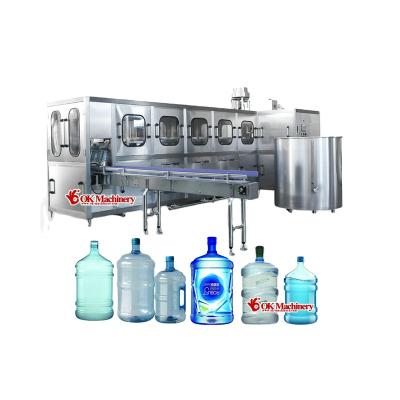 China BK042 Durable 450bph 5 Gallon Plastic Bucket Water Filling Project /5 Gallon Pot Water Filling Machine Equipment for sale