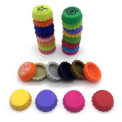 China Non Spill Design Your Own Logo Beer Silicone Universal Bottle Cap for sale