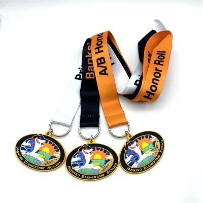 China Europe 2022 Popular Kids Waterproof PVC Custom Rubber Medal With Ribbon for sale