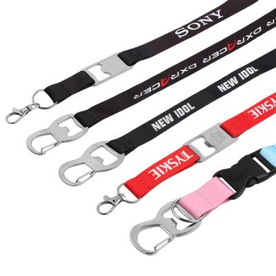 China Polyester 2022 Hot Selling Printed Logo Reasonable Price Lanyard With Opener for sale