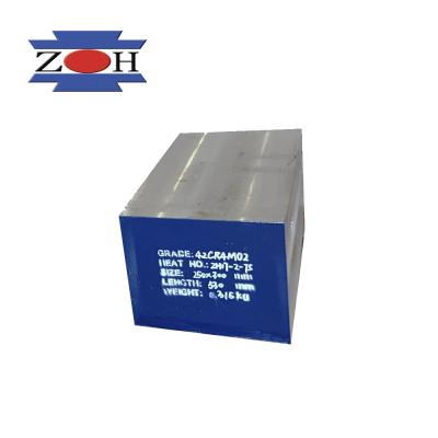 China Popular 42crmo4 mold zhuhong production forged square bar flat steel blocks for sale