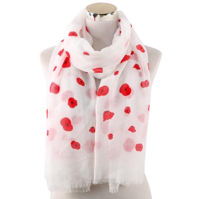 China New Style Scarf Floral Printing Flower Scarf Fashion Women TR Outdoor Shawl Scarf European American Cotton Scarf for sale