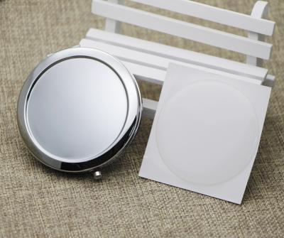 China Pocket Mirror DIY Kit Blank Compact Mirror With 58mm Epoxy Stickers Pocket Mirror Supply Make Up Double Sided Mirrors for sale