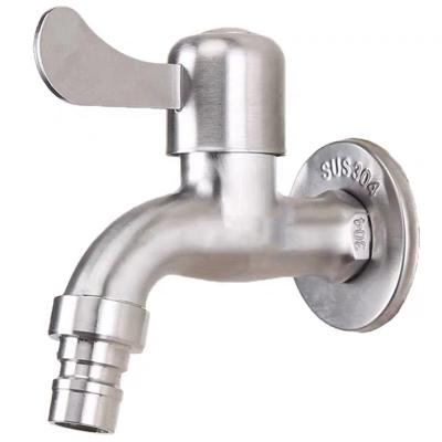 China Sense Faucets Stainless Steel Wall Mount Washing Machine Taps Single Handle Bathroom Taps Washing Machine Faucet for sale