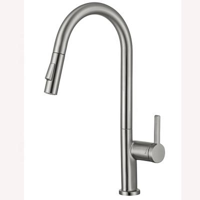 China Sense Faucets Guaranteed Quality Unique Modern Single Handle Pull Out Kitchen Faucet Hot And Cold Faucet for sale