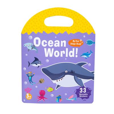 China Jelly Quiet Book Puzzle Six Paper Portable Themes Early Education Enlightenment Learning Sticker Toy Puzzle Children Games for sale