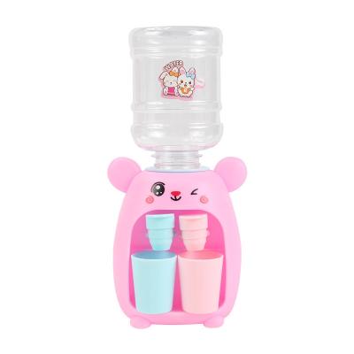 China Plastic Children's Double Water Dispenser Toy With Cute Pink Juice for sale