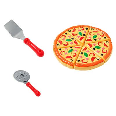 China Plastic Child Toy Kitchen Pretend Play Food Toy Simulation Plastic Pizza Kids Pizza Cutter Dinette Cooking Kitchen Toys For Girls Children for sale