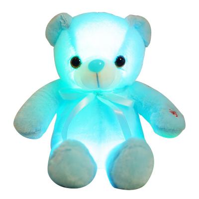 China Creative Luminous Plush Toy Light Up LED Teddy Bear Stuffed Animals Plush Toy Colorful Glowing Teddy Bear Christmas Gift For Kid for sale