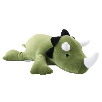 China 38cm Plush Toy Play Dinosaur Weighted Doll Plush Toy Soft Green Dino Toy Kawaii Pillow Children Kid Birthday Gift for sale