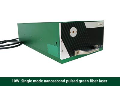 China 10 W grüner Faserlaser Single Mode Nanosekunde gepulst 500 KHz zu verkaufen