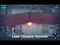 200w fiber pulse portable laser obstacle remover device for trees removal cleaning machine focused