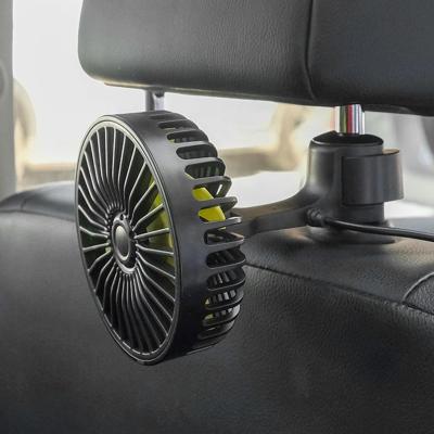 China Universal Car/SUV Car Hook Car Rear Seat Headrest USB Fan with Switch Air Cooling Fan for Car Truck SUV Boat for sale