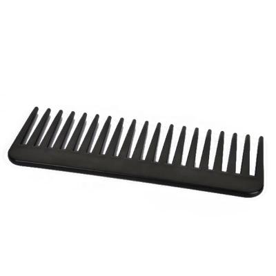 China Home Wide Tooth Comb Black Plastic Heat Resistant Wide Tooth Comb Large For Hair Styling Tool for sale