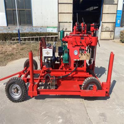 China Wheeled Trailer Hydraulic Drilling Rig 100 Meter for Geotechnical Sampling Survey for sale