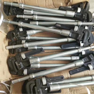 China Heavy Duty Chrome Surface Adjustable Pipe Wrench Retractable for sale