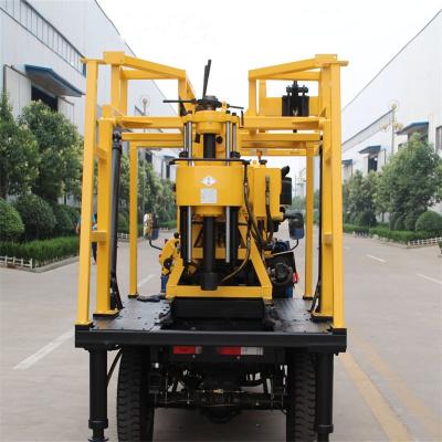 China 200 Meter Tricycle Mobile Water Well Drilling Rig For Farmland Irrigation for sale