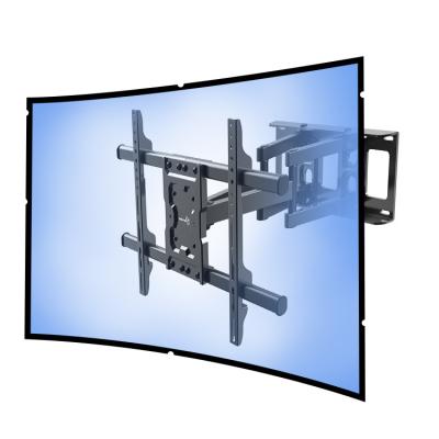 China Dual Motion Flexible Full Arm Screen Flat Panel TV Wall Mount Curved Swivel Support 65 TV Stand 37