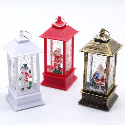 China Wholesale Border Electronic Santa Claus LED Candle Light Christmas Day Christmas Water Filling Wind Lantern Gift Christmas Decoration for sale