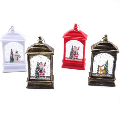 China 2022 New Christmas Wind Christmas Day Lantern Santa Claus Elk Snowman Border Elk Electronic Christmas Ornaments for sale