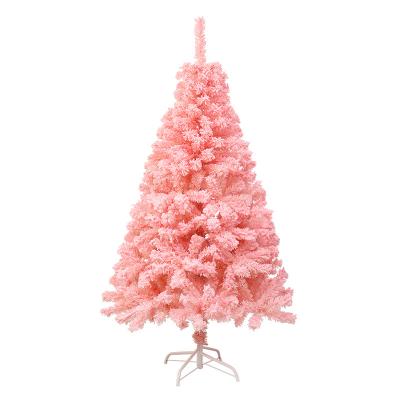 China 2022 Professional Christmas Decor Manufacturer New Pink Flocking Christmas Tree For Festival Decoration for sale