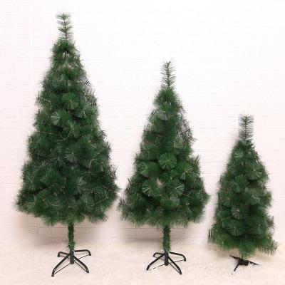 China Custom Christmas Decor Factory Direct Sale PVC Green Pine Needle Cipher Simulation Christmas Tree for sale