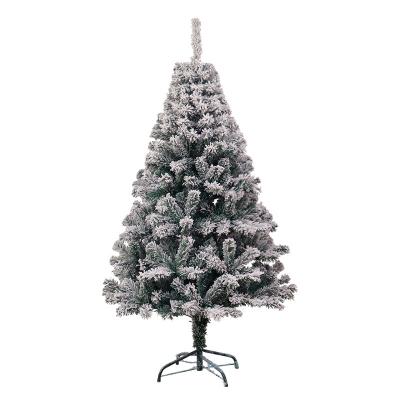 China Wholesale Flocking Christmas Decor Christmas Tree Snow Scene Decorated MS Christmas Decor PVC Falling Tree Snow Tree OEM Welcomed as pictures for sale