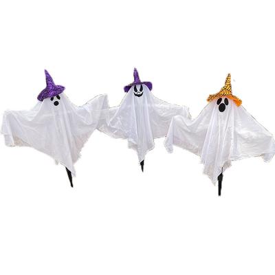 China PP+Polyester Halloween With Lights In Ghost Costume Halloween Ghost Doll Decoration Small Grass Decoration Supplies for sale