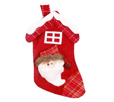 China Christmas Decor Christmas Decorations Christmas Deer Snowman Gift Bags Christmas Gift Bags Santa Socks Decorations Fabric Souvenir Bag MS 50g for sale