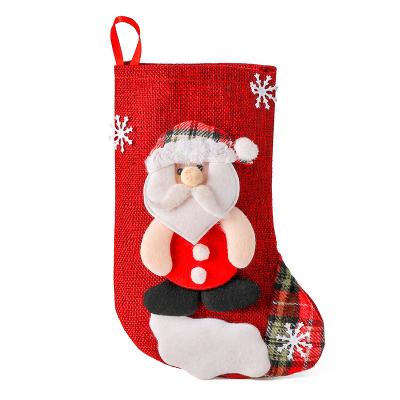 China Christmas Decor Christmas Candy Gift Bag Large Santa Snowman Socks Christmas Tree Ornaments Christmas Socks for sale