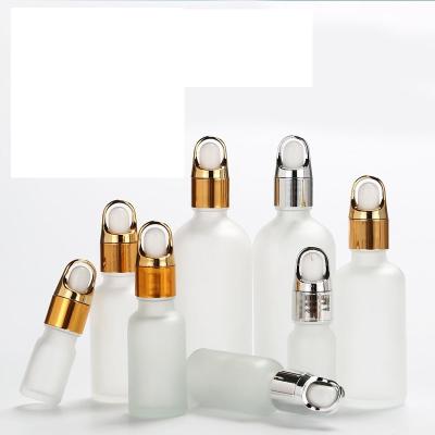 China 5Ml Recyclable 10Ml 15Ml 20Ml 30Ml 50Ml 100Ml Frosted Empty Glass Bottle Dropper Essential Oil Glass Cosmetic Bottle for sale