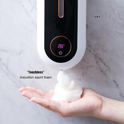 China Wall Mounted Touchless Automatic Infrared Refilling Automatic Foam Soap Dispenser USB Sensor Foam Soap Dispenser for sale