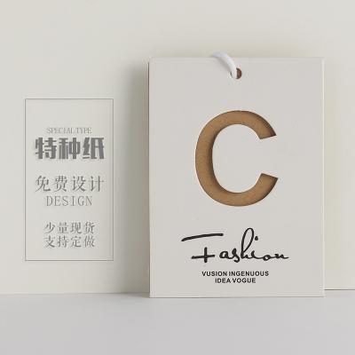 China Custom Recyled Paper Tag For Clothes for sale