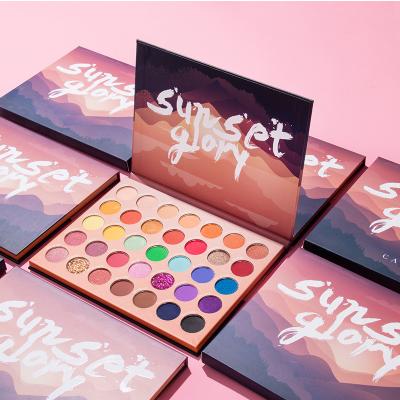 China Waterproof Customize Logo Cosmetic Makeup Eye Shadow Palette Set for sale